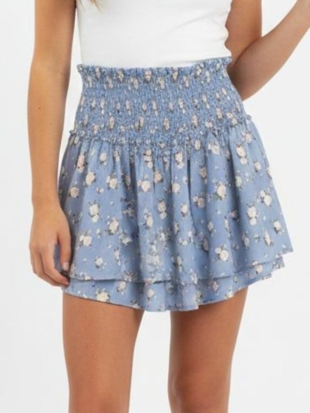 Hollister Floral Flounce Skort (Size Small)